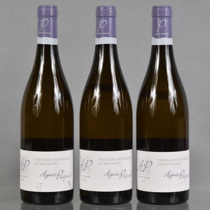 3 botellas de CHASSAGNE-MONTRACHET, LES BATTAUDES 