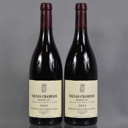 2 botellas de VOLNAY-CHAMPANS 1er Cru 2022 Domaine