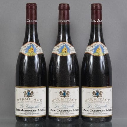 3 botellas de HERMITAGE La Chapelle (tinto) 2003 P