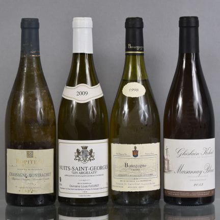 4 Flaschen: 1 Flasche CHASSAGNE-MONTRACHET (Weiß) 