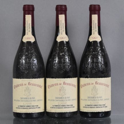 3 botellas de CHATEAUNEUF-DU-PAPE Château de Beauc