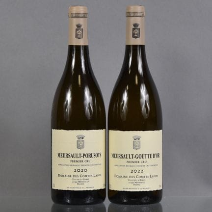 2 botellas: 1 botella de MEURSAULT-PORUSOTS 1er Cr