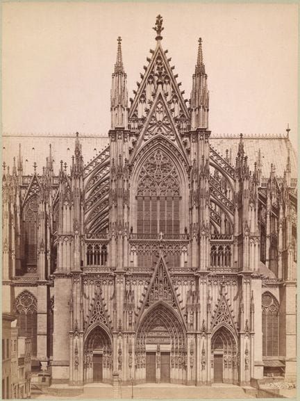 KÖLN  1871 - 190020 Fotografien: A) Ansicht der Tu