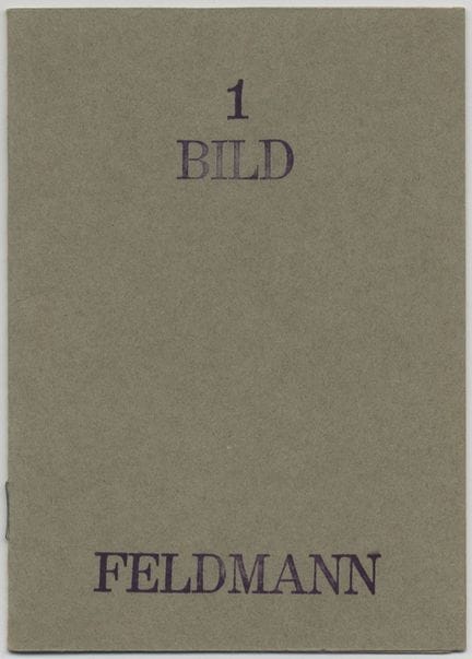 FELDMANN, HANS-PETER, 1941 Düsseldorf - 2023 Düsse