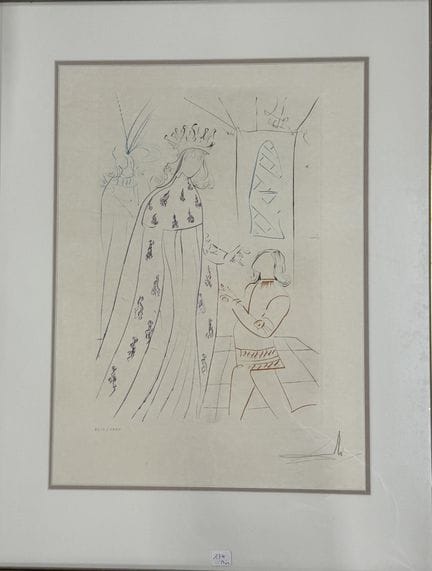 Salvador DALI 
Die Ritterschlagung von Lancelot 
O