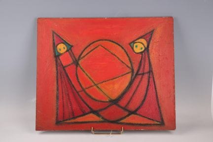 Surrealistische Schule 
Komposition mit zwei inein