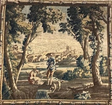 Frankreich, 18. Jahrhundert. 
AUBUSSON-Wandteppich