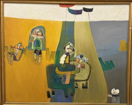 BUI NGOC TU (1936)
Kleine Figuren und Musiker 
Öl 