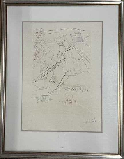 Salvador DALI 
Der Schwarze Ritter 
Original-Radie