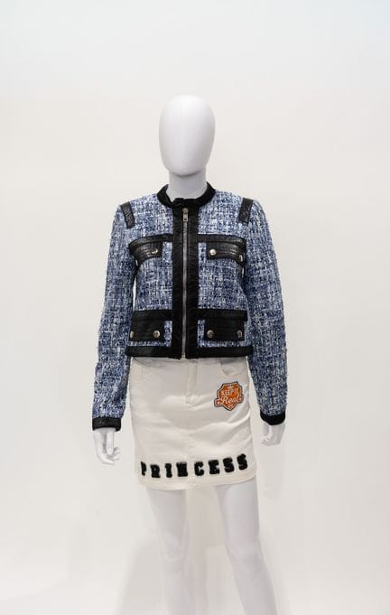 GIAMBATTISTA VALLI
Veste bleue et blanche, taille 