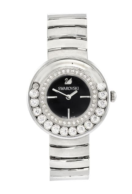 SWAROVSKI
Montre en acier, lunette décorée de cris