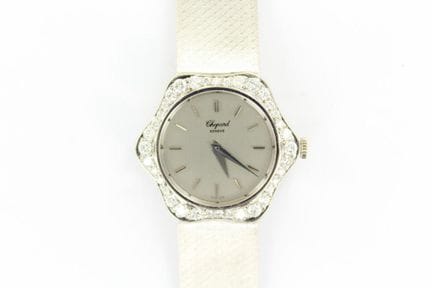 Chopard
Montre de dame de soirée en or gris 18K 75