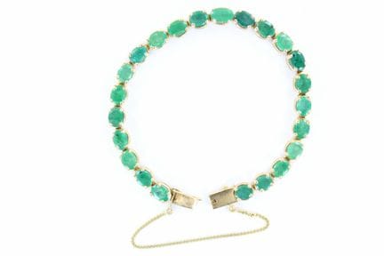Flexibles Armband aus 18-karätigem Gelbgold, verzi