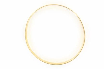 18K yellow gold bangle with a ribbed design. Lengt