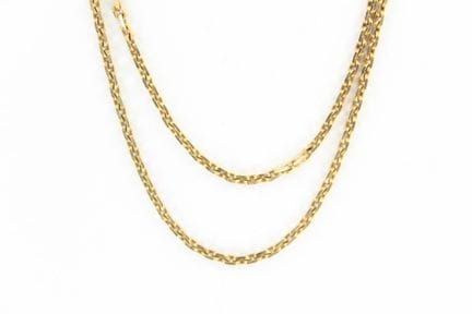 18K yellow gold necklace. Length: 47
9 gr