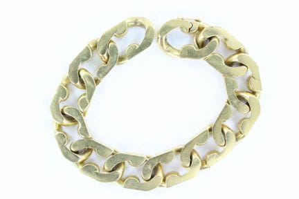Armband aus 18-karätigem Gelbgold. Länge: 21,5 
13