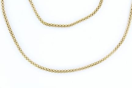 Halskette aus 18 Karat Gelbgold mit Säulengliedern