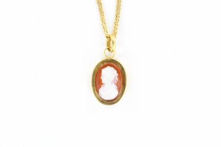 18K yellow gold chain (trace of restorations) and 