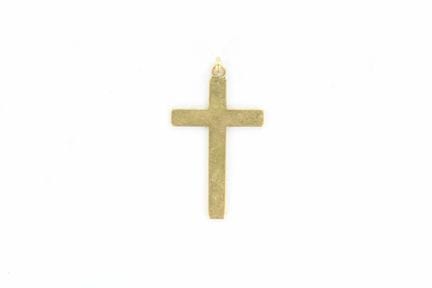 Pendentif croix en or jaune 18 K. 3 x 1,8
1,9 gr