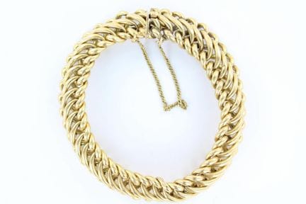 Armband aus 18-karätigem Gelbgold mit gerandeten G