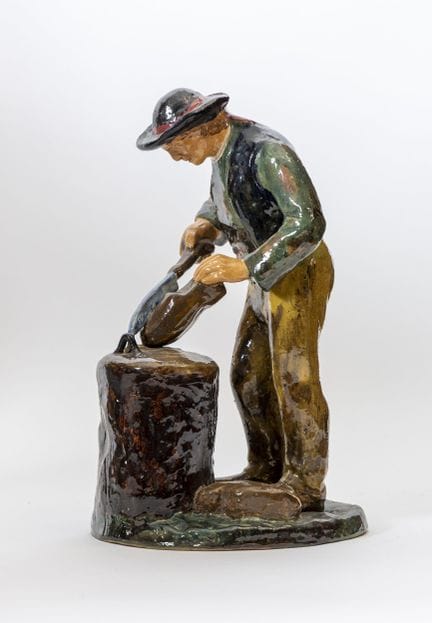 Géo MARTEL (1872–1942) aus Desvres. Der Holzschuhm