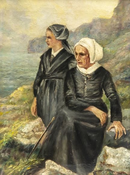 Georges CLAEYS (1876–1966) „Bretonin mit Blick auf