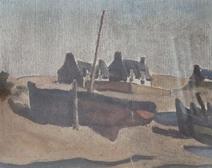 Bretonische Malerschule des 20. Jahrhunderts. Boot