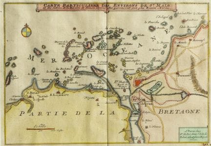 Nicolas DE FER. Detailed map of the vicinity of Sa