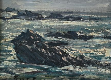 René Le FORESTIER (1903-1972). Meeresufer in Conca