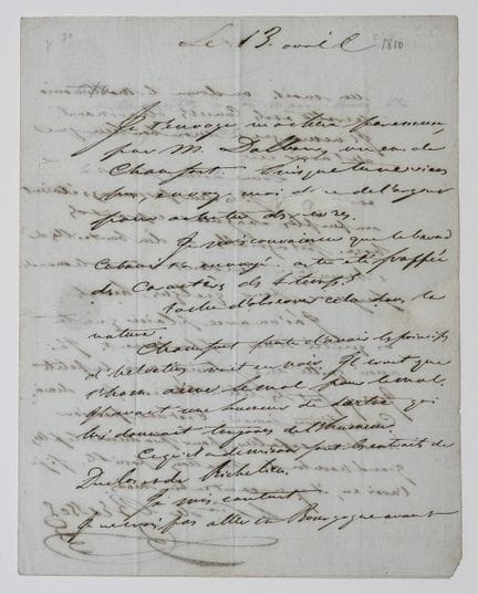Henri Beyle, known as STENDHAL (1783–1842). Autogr