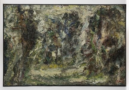 Eugène LEROY (1910–2000). Landscape, oil on canvas