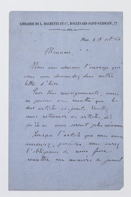 Émile ZOLA (1840–1902). Signed autograph letter. P