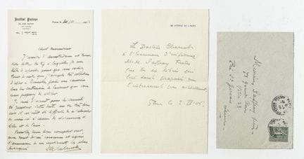 CALMETTE, Albert (1863–1933). Letter dated Novembe