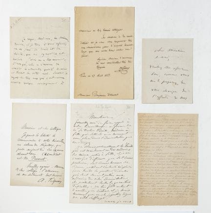 [MEDICINE]. Collection of 6 L.A.S. letters from Dr