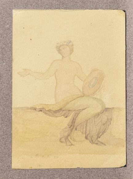 Auguste FLANDRIN (1804–1843). Attributed to. Naiad