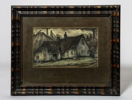 Jef VAN HOOF (1928–1986). The House. Ink and water