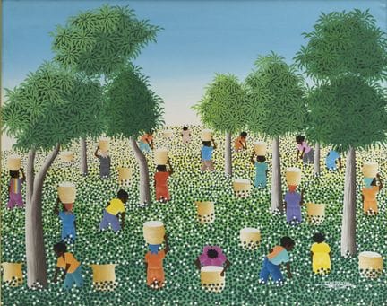 Jean EDNER (born in 1955). *La Plantation*. Oil on