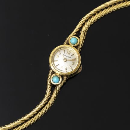 JAEGER LECOULTRE. A ladies' wristwatch in 750‰ yel