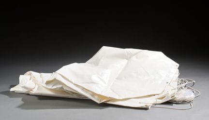Protective tarp or marquee canopy made of white oi
