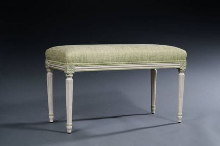 Banquette rectangulaire de style Louis XVI, en boi