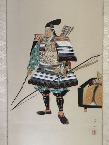 GIAPPONE - XX secolo
Inchiostro su seta, samurai i