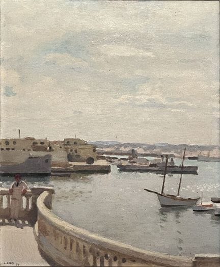 Armand Jacques ASSUS (1892-1977)
Vue d'un port (Tu
