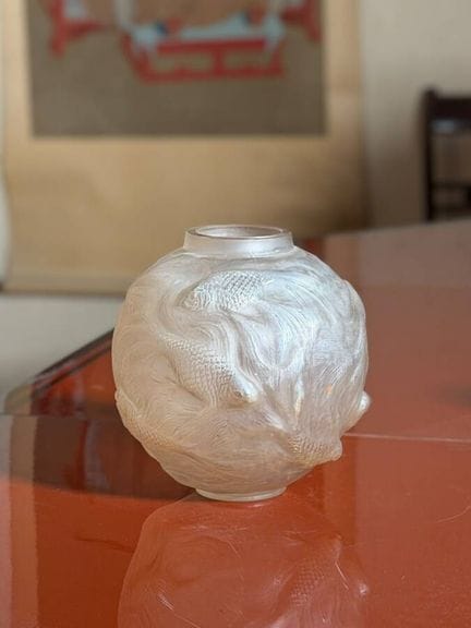 René LALIQUE - Francia - Vaso "Formose" in vetro c