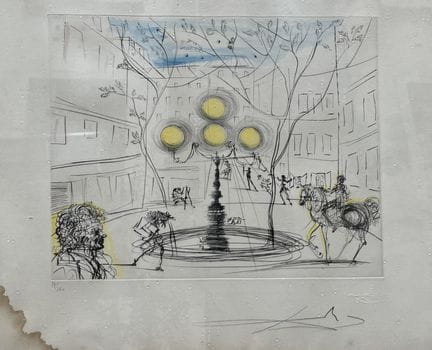 Salvador DALI (da)
Cortile animato da personaggi
I