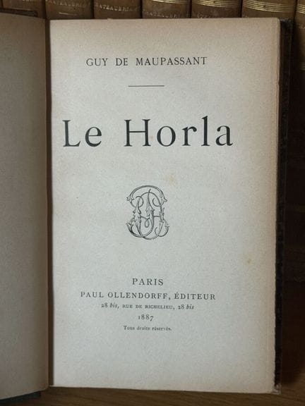 MAUPASSANT (Guy de) - *Le Horla*, editorial Paul O