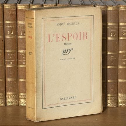 MALRAUX (André) - La esperanza. Gallimard, 1937. I