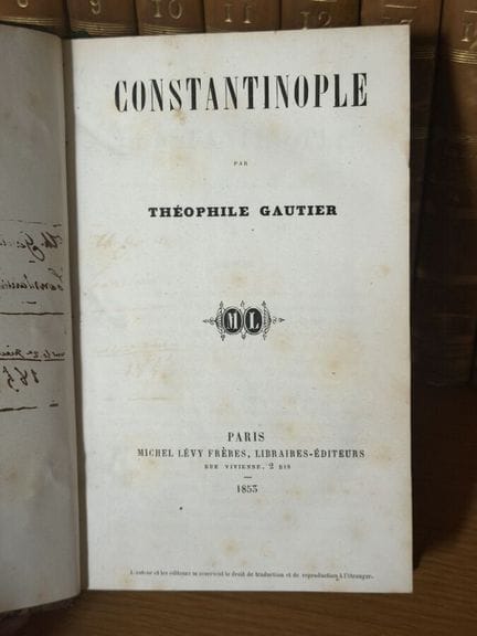 GAUTIER (Théophile) - Constantinopla, Michel Levy,
