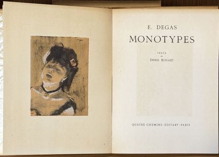 ROUART (Denis) - E. Degas. Monotipos. París, Quatr