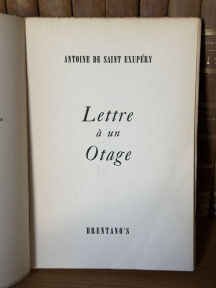 SAINT-EXUPÉRY (Antoine de) - Carta a un rehén, 194
