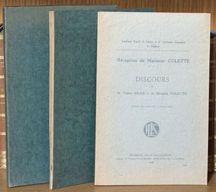 COLETTE (Sidonie Gabrielle) - Discurso de admisión